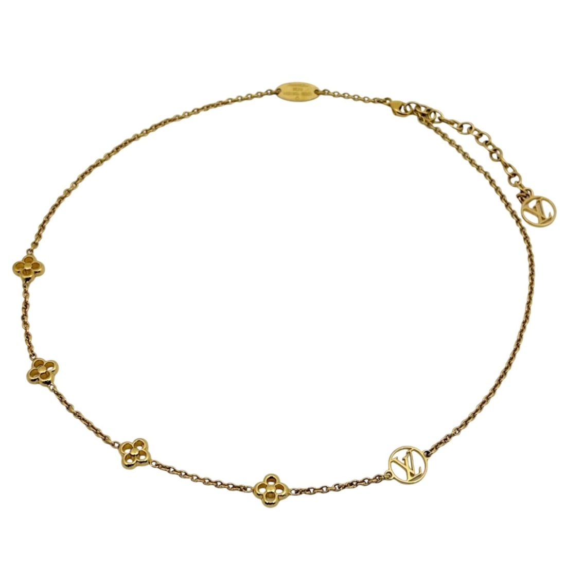 Louis Vuitton Flowerful Necklace, Monogram Flower GP Gold, Women's (1 of 15)