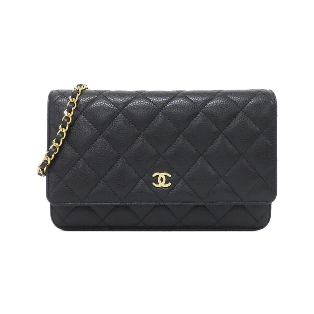 Chanel Timeless Classic Line AP0250 Wallet Chain: --- Catalog ---Category: SizeSize (HxWxD): 12cm x 19cm x 4cm / 4.72'' x 7.48'' x 1.57''Category: DesignType: Chain/Shoulder walletColor: BlackGender: WomenMaterial: Grained Calfskin Category: