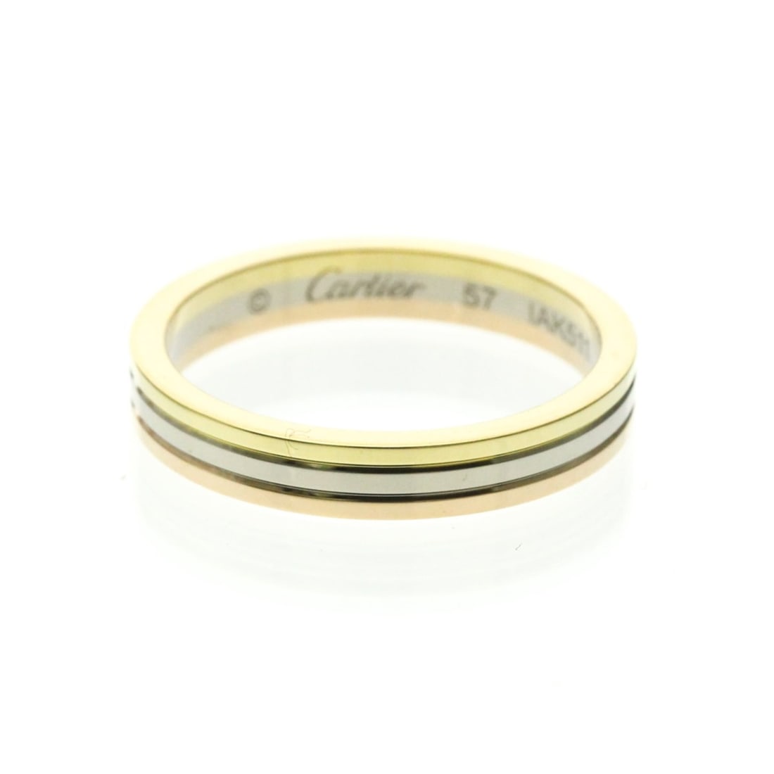 Cartier Vendôme Ring Yellow Gold (18K),Pink Gold (18K),White Gold (18K) Fashion No Stone Band Ring: --- Catalog ---Category: SizeWidth: 3.3mm / 0.13''Weight: 5g / 0.17oz.JP Size: 17US Size: 8Brand Size: 57Category: DesignType: Band ringColor: GoldMetal: Gold, White GoldStone: No StoneStyle: