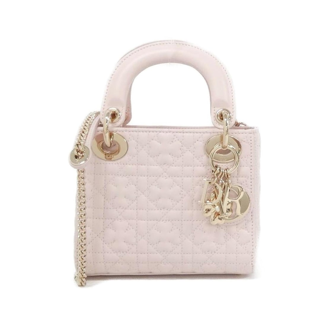 Christian Dior Lady Mini M0505ONTL Handbag: --- Catalog ---Category: SizeSize (HxWxD): 15cm x 17cm x 7cm / 5.9'' x 6.69'' x 2.75''Category: DesignType: HandbagColor: Pale pinkGender: WomenMaterial: Leather Category: GeneralMPN: M0505ONTLBrand: