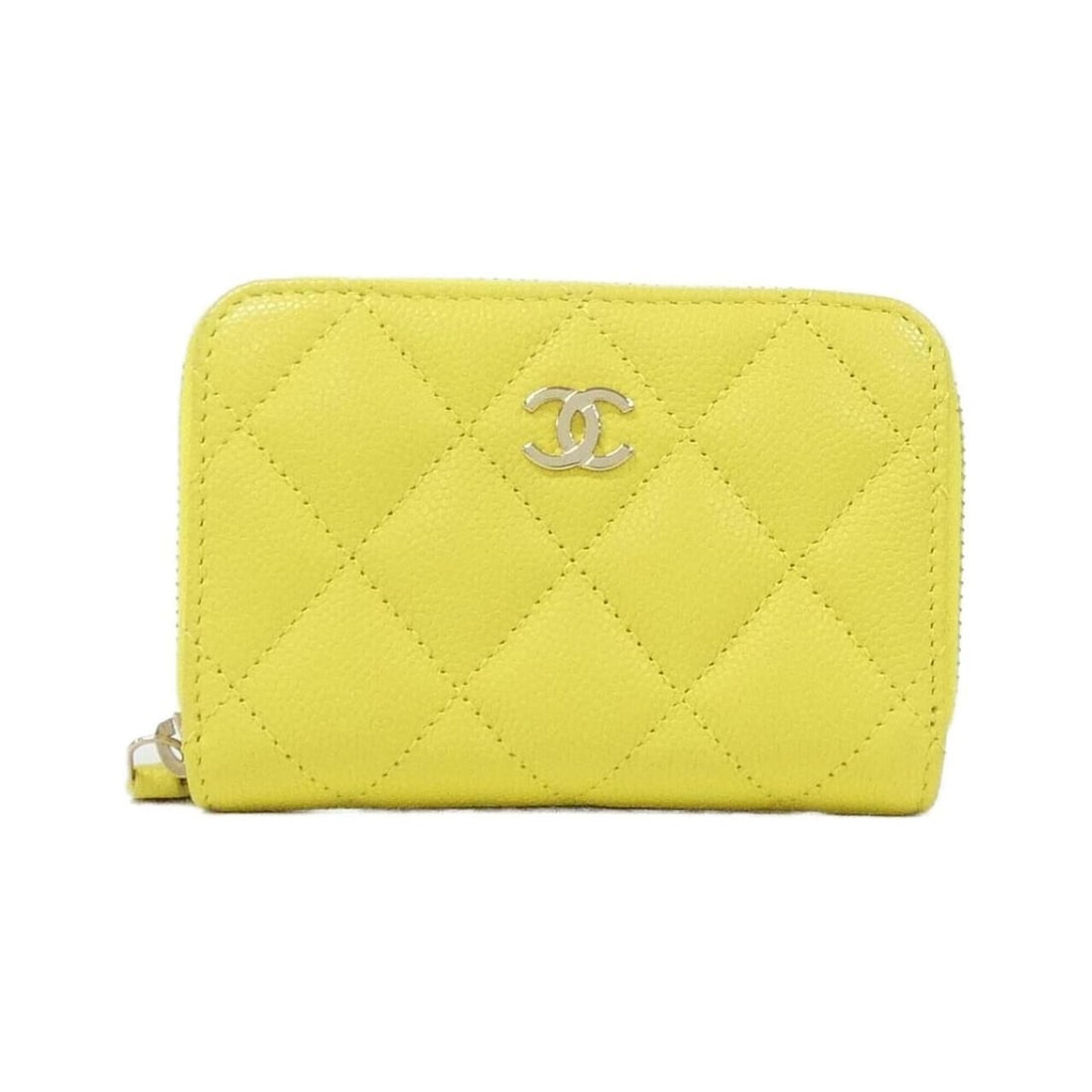 Chanel Timeless Classic Line AP0216 Wallet/Coin Case: --- Catalog ---Category: SizeSize (HxWxD): 7cm x 11cm x 2cm / 2.75'' x 4.33'' x 0.78''Category: DesignType: Coin purse/coin caseColor: YellowGender: WomenMaterial: Grained Calfskin Category: