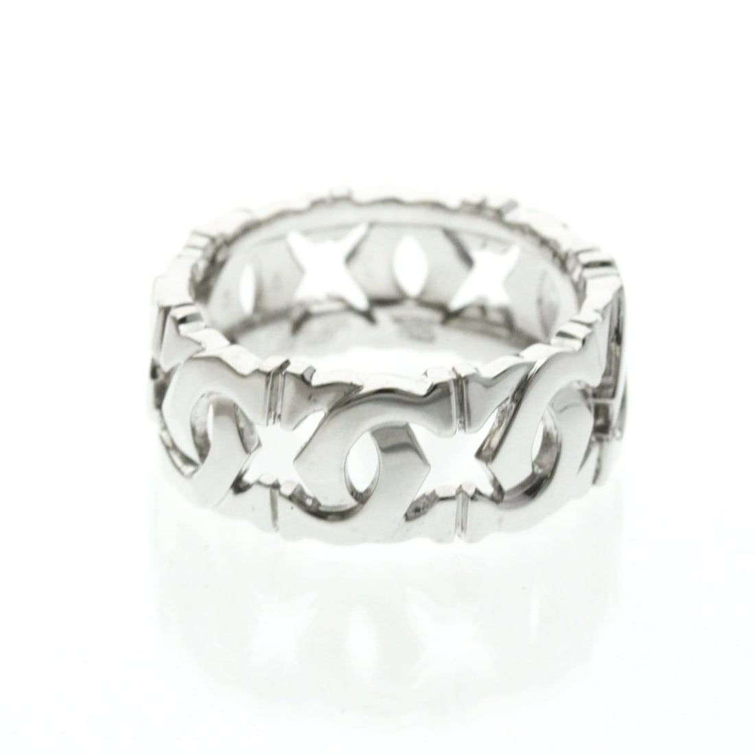 Cartier Entrelacé Ring N4123155 White Gold (18K) Fashion No Stone Band Ring Silver (1 of 12)