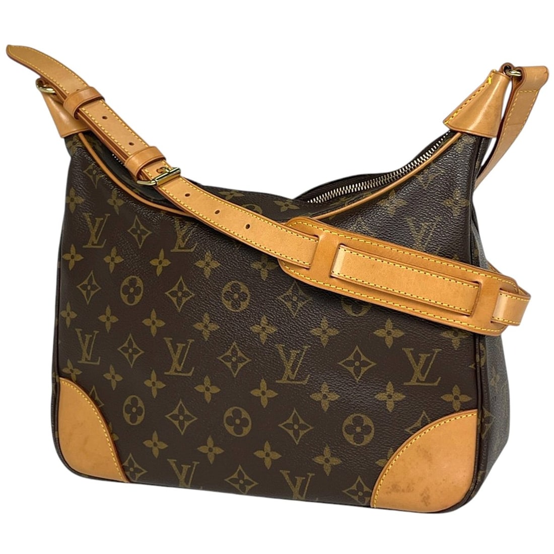 Louis Vuitton Boulogne 30 Shoulder Bag, Monogram Brown, M51265, Women's (1 of 18)
