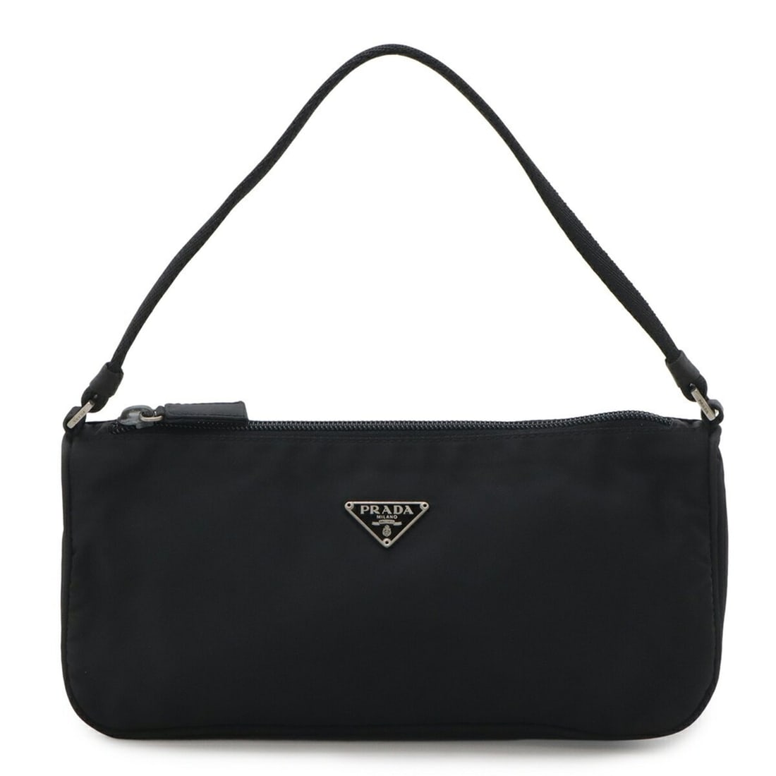 PRADA Triangle Handbag Pouch - Nylon Bag NERO Black MV633: --- Catalog ---Category: SizeSize (HxWxD): 11.5cm x 23cm x 7cm / 4.52'' x 9.05'' x 2.75''Category: DesignType: Handbag, PouchColor: Black, NeroGender: WomenMaterial: Nylon Category: GeneralBrand: Prad