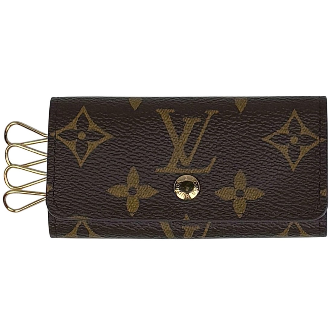 Louis Vuitton Multicles 4 Keychain Key Hook Case Monogram Brown M62631 Women's: --- Catalog ---Category: DesignType: KeycaseColor: BrownGender: WomenMaterial: Monogram Category: GeneralBrand: Louis VuittonCategory: Physical PropertiesSize (HxWxD): 5cm x 10.5cm x 1.5cm / 1.96'' x