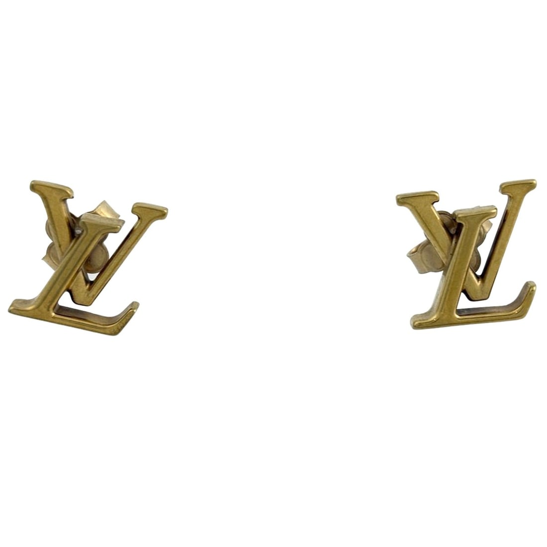 Louis Vuitton LV Iconic Logo Earrings, GP Gold, Women's Earrings (1 of 12)