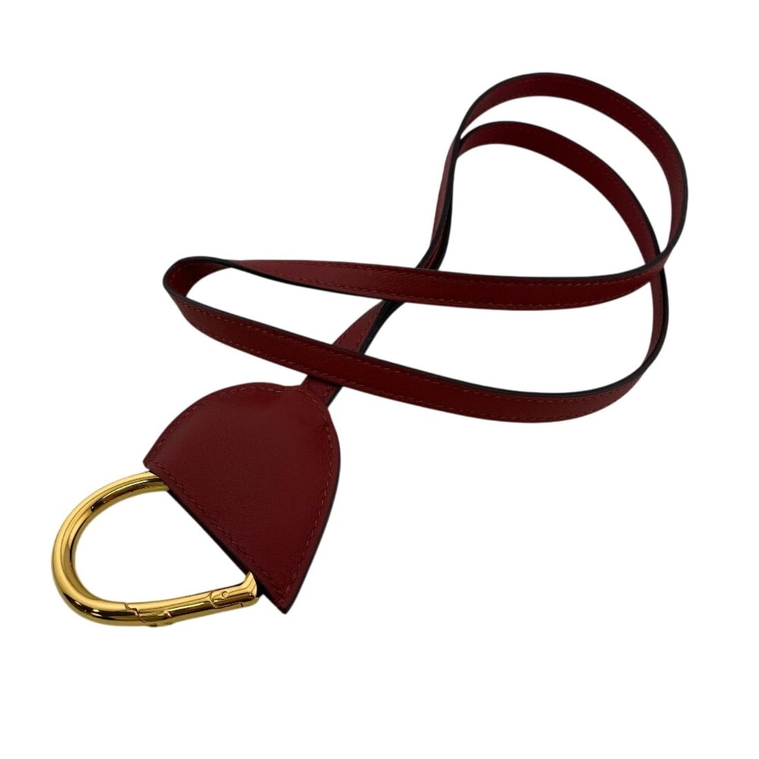 HERMES Au Coeur du Fauve Necklace Chain Jewelry Red (1 of 16)