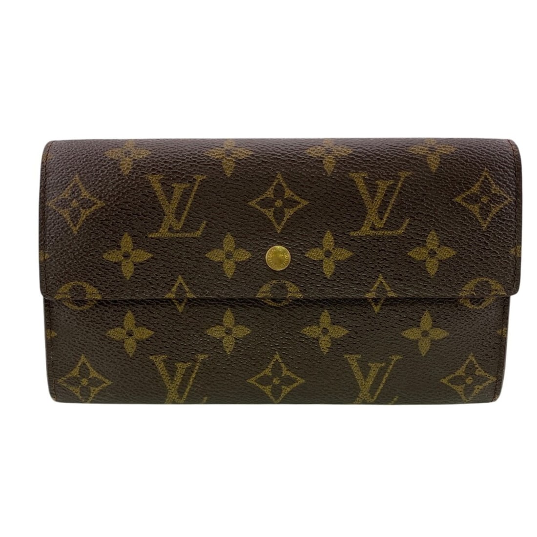 LOUIS VUITTON Louis Vuitton M61215 Portefeuille Tresor International Monogram Tri-fold Wallet Brown: --- Catalog ---Category: SizeSize (HxWxD): 11cm x 18.5cm / 4.33'' x 7.28''Category: DesignType: Wallet (tri-fold)Color: BrownGender: Women,MenMaterial: Monogram , Leather Category: GeneralMPN: M61215B