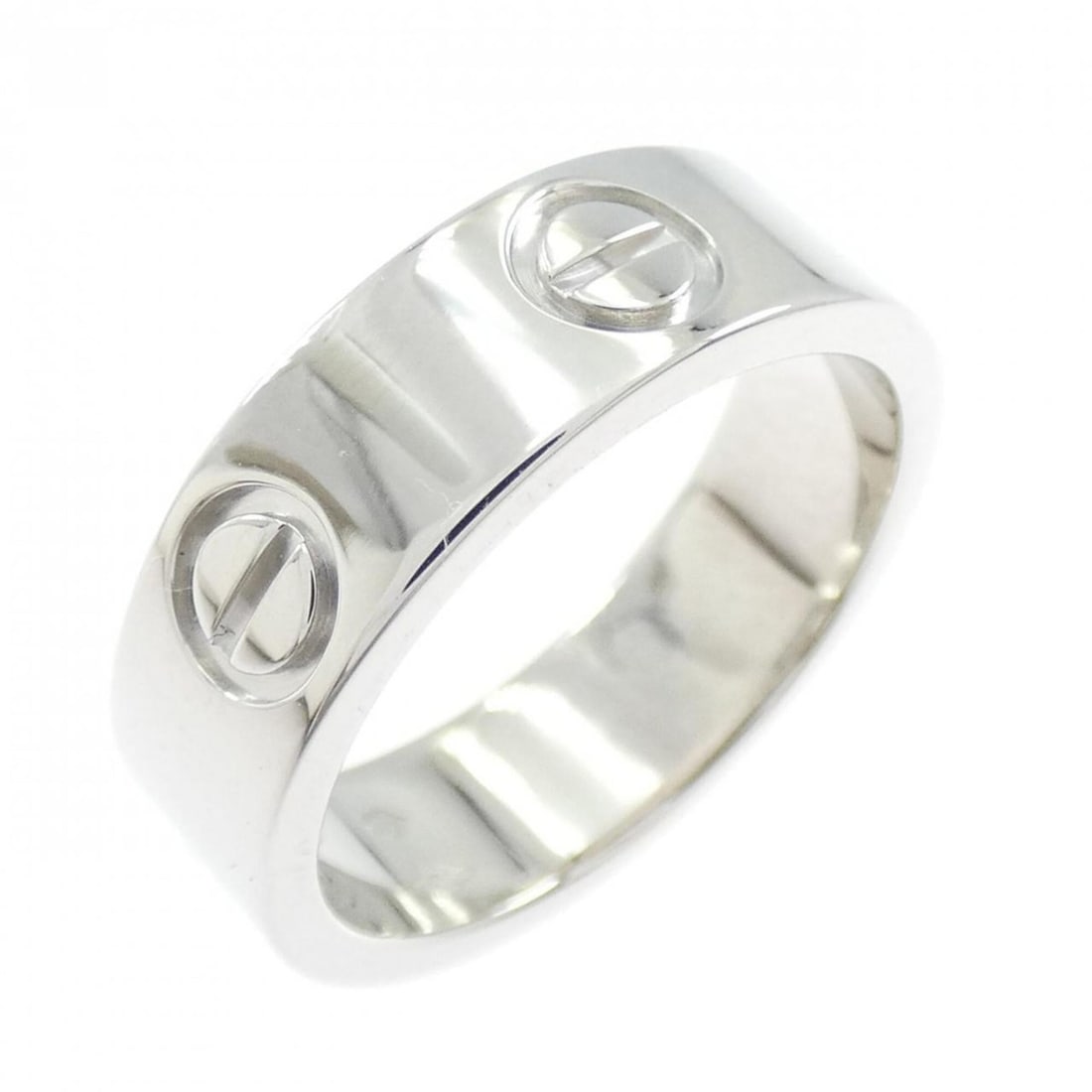 Cartier Love Ring: --- Catalog ---Category: SizeJP Size: 9US Size: 5Category: DesignColor: SilverGender: WomenMaterial: PlatinumCategory: GeneralMPN: B4084900Brand: Cartier--- Item List ---Section: ConditionRanking: Ran