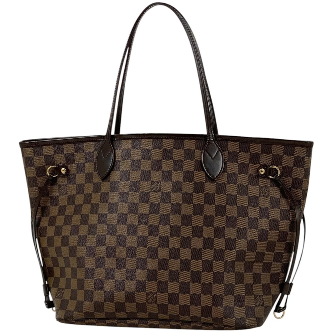 Louis Vuitton Neverfull MM Shoulder Shopping Tote Bag, Damier Brown, N51105, Women's: --- Catalog ---Category: SizeSize (HxWxD): 29cm x 32cm x 16.5cm / 11.41'' x 12.59'' x 6.49''Category: DesignType: Tote bagColor: Brown, Damier CanvasGender: WomenMaterial: Damier Canvas Outer Pocket: