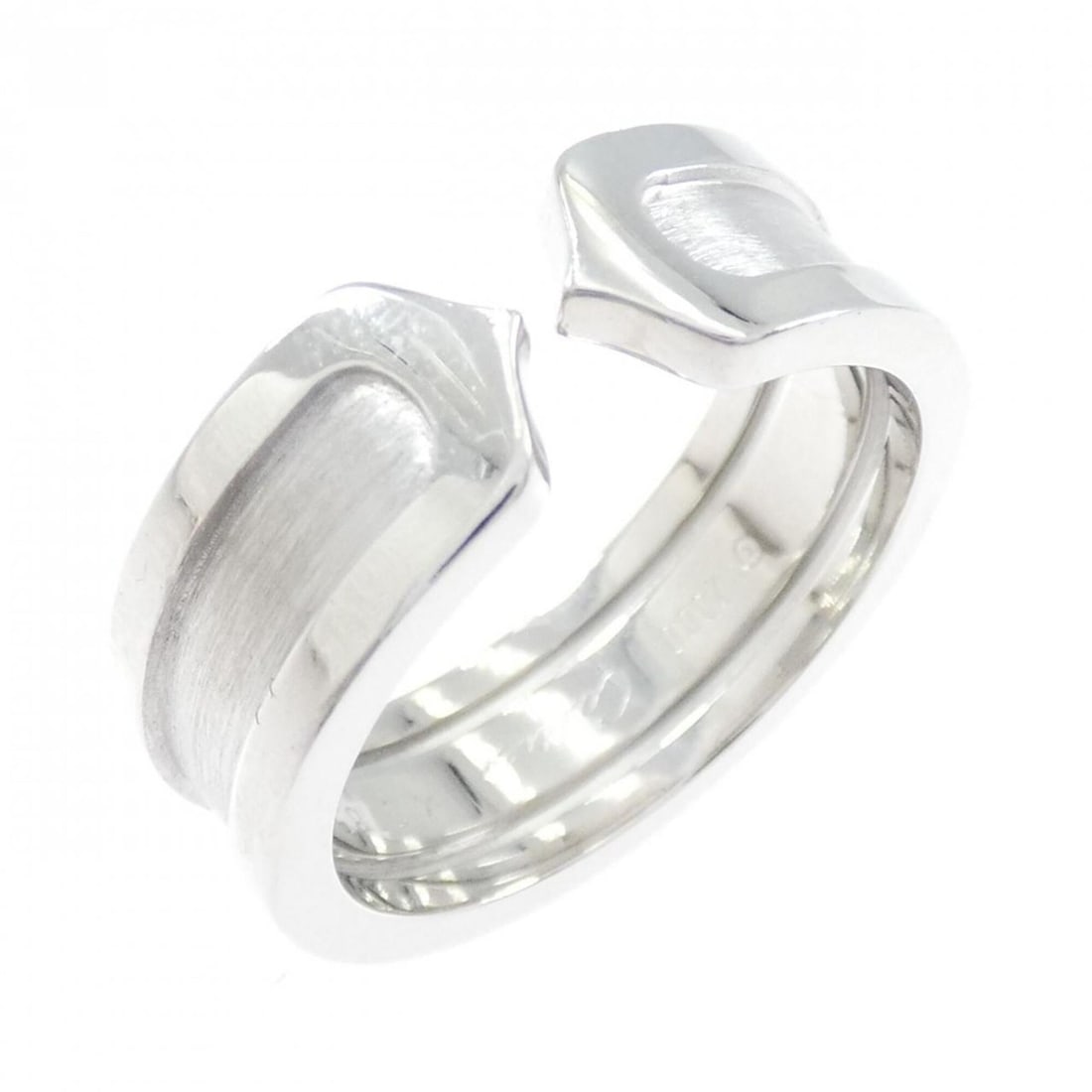 Cartier C2 Small Ring: --- Catalog ---Category: SizeUS Size: 6.5Brand Size: 52Category: DesignType: Band ringGender: WomenMaterial: White gold (18K)Category: GeneralMPN: B4040500Brand: Cartier--- Item List ---Section: