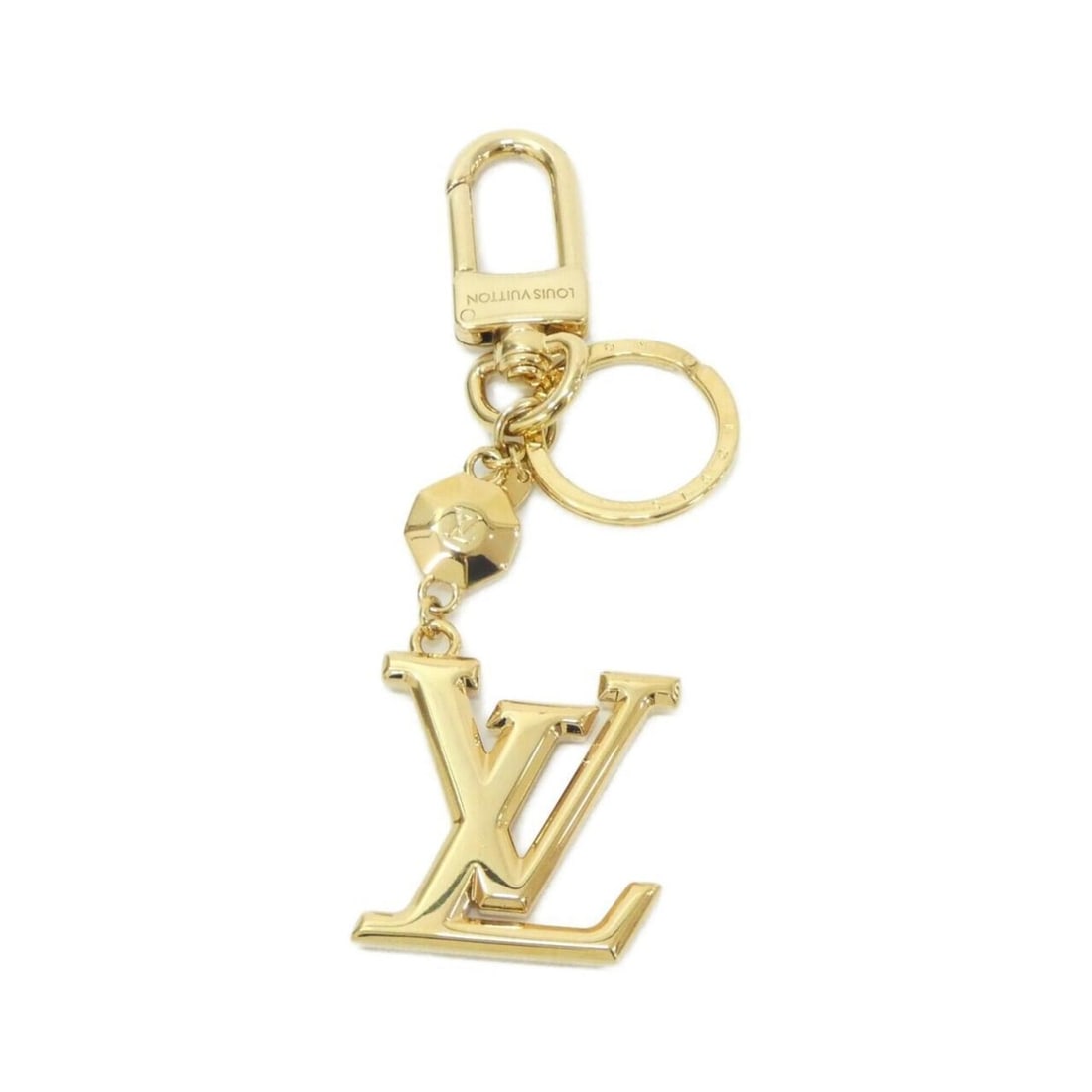 Louis Vuitton Keychain LV Facette M65216 Keyring: --- Catalog ---Category: SizeSize (HxWxD): 11cm x 3.8cm / 4.33'' x 1.49''Category: DesignType: KeyringColor: GoldGender: Women,MenCategory: GeneralMPN: M65216Brand: Louis Vuitton--- Item List