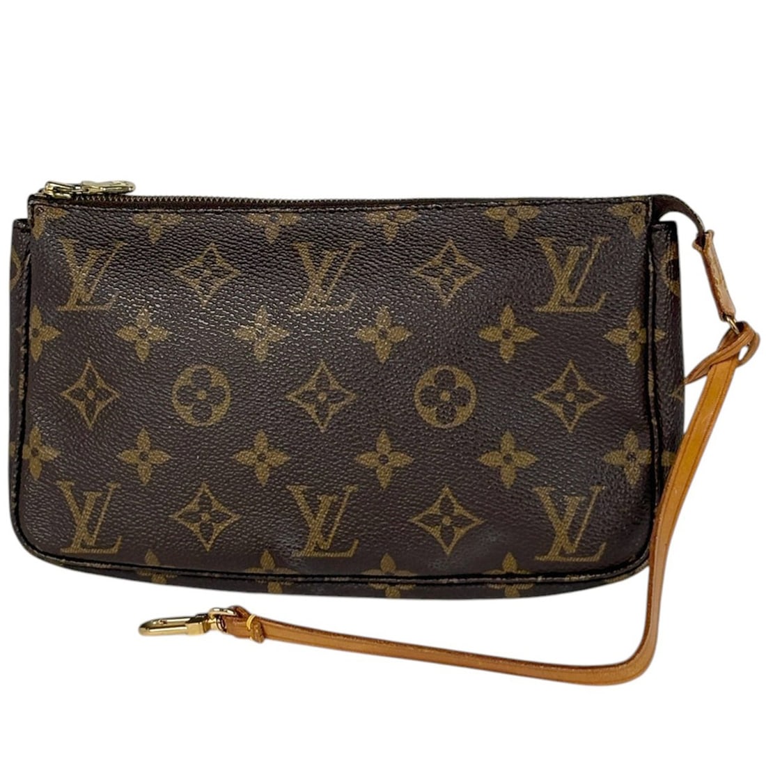 Louis Vuitton Pochette Accessoires Makeup Cosmetics Pouch (Old Model) Monogram Brown M51980 Women's: --- Catalog ---Category: SizeSize (HxWxD): 12.5cm x 21cm x 4cm / 4.92'' x 8.26'' x 1.57''Category: DesignType: Pochette, PouchColor: Brown, Galle, MonogramGender: WomenClosure: ZipperMaterial: