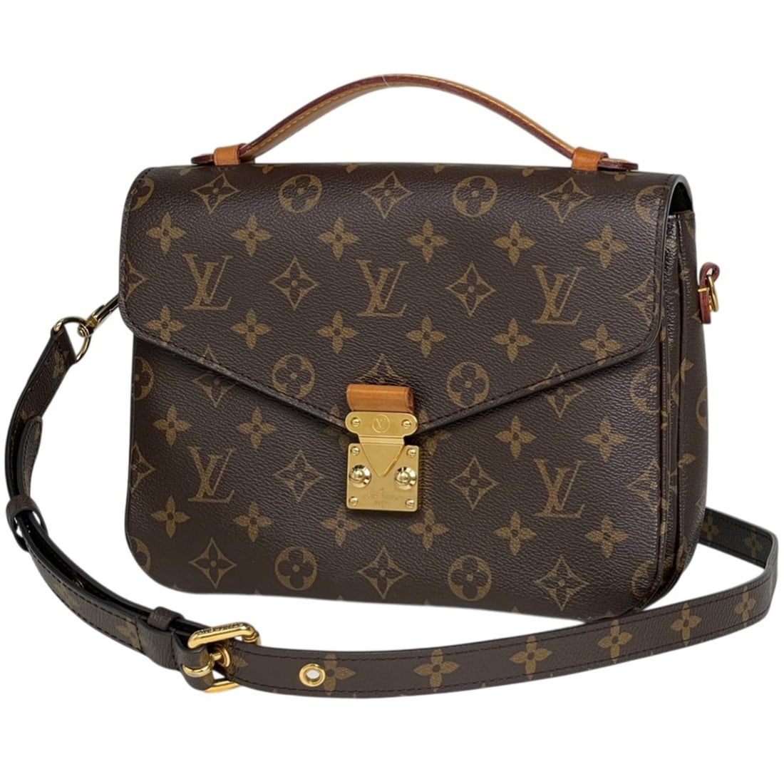 Louis Vuitton Pochette Metis MM Shoulder Bag, 2-Way Handbag, Monogram Brown, M44875, Women's: --- Catalog ---Category: SizeSize (HxWxD): 19cm x 24cm x 6.5cm / 7.48'' x 9.44'' x 2.55''Category: DesignType: Handbag, Pochette, Shoulder bagColor: Brown, MonogramGender: WomenClosure: Fastener,