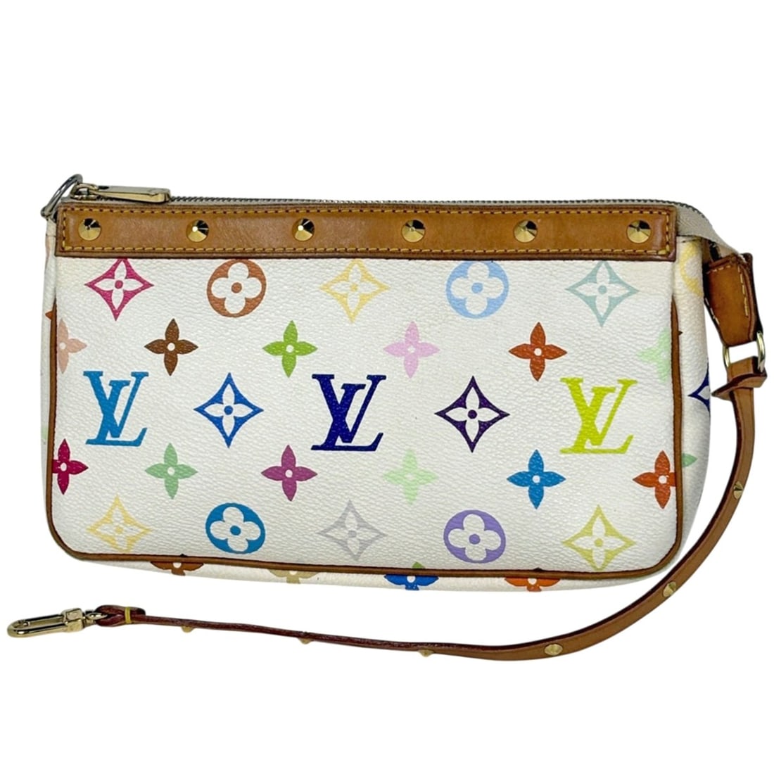 Louis Vuitton Pochette Accessoires 2-Way Shoulder Bag with Studs, Accessory Pouch, Monogram (1 of 15)