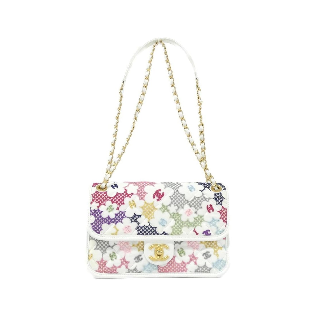 Chanel AS4773 Shoulder Bag: --- Catalog ---Category: SizeSize (HxWxD): 15cm x 24cm x 7cm / 5.9'' x 9.44'' x 2.75''Category: DesignType: Shoulder bagColor: Multi-color, WhiteGender: WomenCategory: GeneralMPN: AS4773Brand: