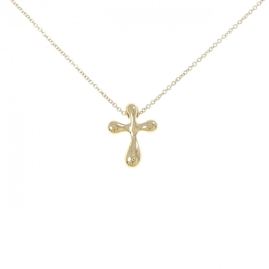 Tiffany Cross Necklace: --- Catalog ---Category: SizePendant Size: 15.9mm x 12.2mm / 0.62'' x 0.48''Neck Circumference: 41 cm / 16.14''Category: DesignColor: Yellow goldGender: WomenMaterial: Yellow gold (18K)Pendant Type: P