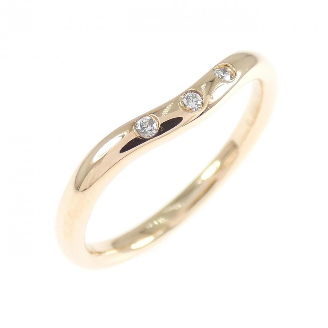 Tiffany Band Ring: --- Catalog ---Category: SizeJP Size: 9US Size: 5Category: DesignType: Band ringColor: Pink goldStone: DiamondGender: WomenMaterial: Pink gold (18K)Category: GeneralBrand: Tiffany--- Item List