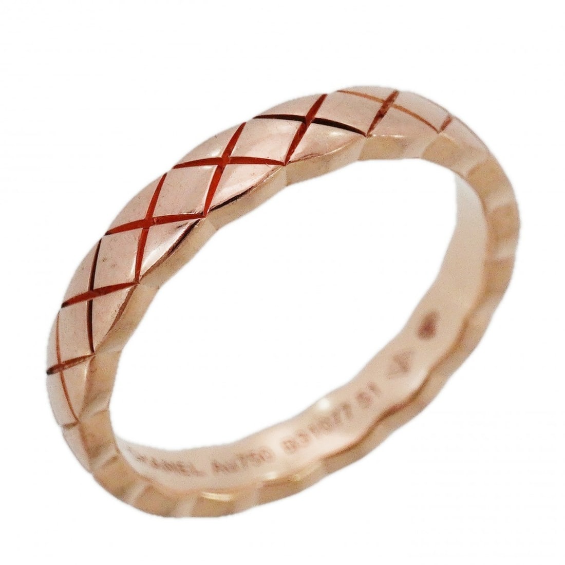 Chanel Coco Crush Ring, Beige Gold, 18K Pink Size 51, Women's: --- Catalog ---Category: SizeUS Size: 6Brand Size: 51Category: DesignType: Band ringGender: WomenMaterial: Pink gold (18K)Category: GeneralBrand: Chanel--- Item List ---Section: ConditionRanking: