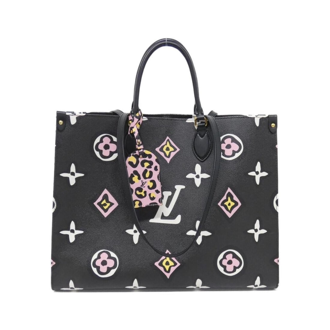 Louis Vuitton Wild at Heart OnTheGo GM M45815 Handbag: --- Catalog ---Category: SizeSize (HxWxD): 32cm x 41cm x 17cm / 12.59'' x 16.14'' x 6.69''Category: DesignType: HandbagColor: BlackGender: Women,MenMaterial: Coated canvas Category: GeneralMPN: