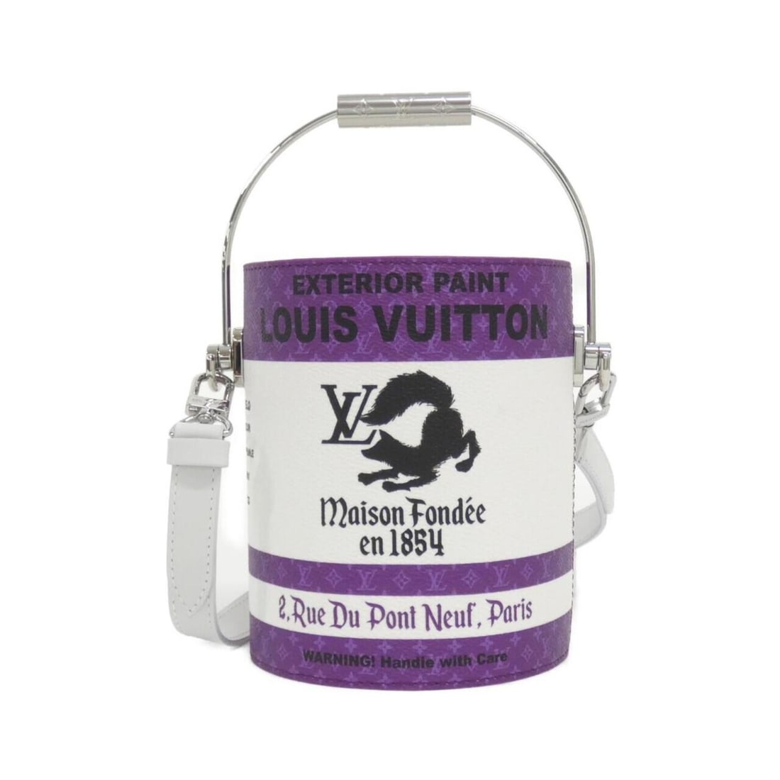 Louis Vuitton LV Paint Can M81591 Handbag: --- Catalog ---Category: SizeSize (HxWxD): 17cm x 13cm x 13cm / 6.69'' x 5.11'' x 5.11''Category: DesignType: HandbagColor: Purple, WhiteGender: Women,MenMaterial: Coated canvas Category: GeneralMPN: