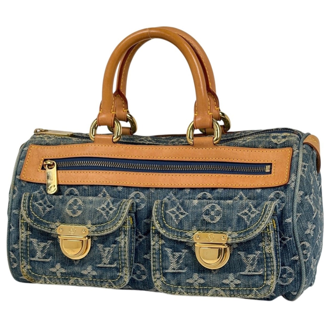 Louis Vuitton Neo Speedy Boston Bag Handbag Monogram Denim Blue M95019 Women's: --- Catalog ---Category: SizeSize (HxWxD): 17cm x 31cm x 15cm / 6.69'' x 12.2'' x 5.9''Category: DesignType: Boston bag, HandbagColor: BlueGender: WomenMaterial: Monogram Denim Category: