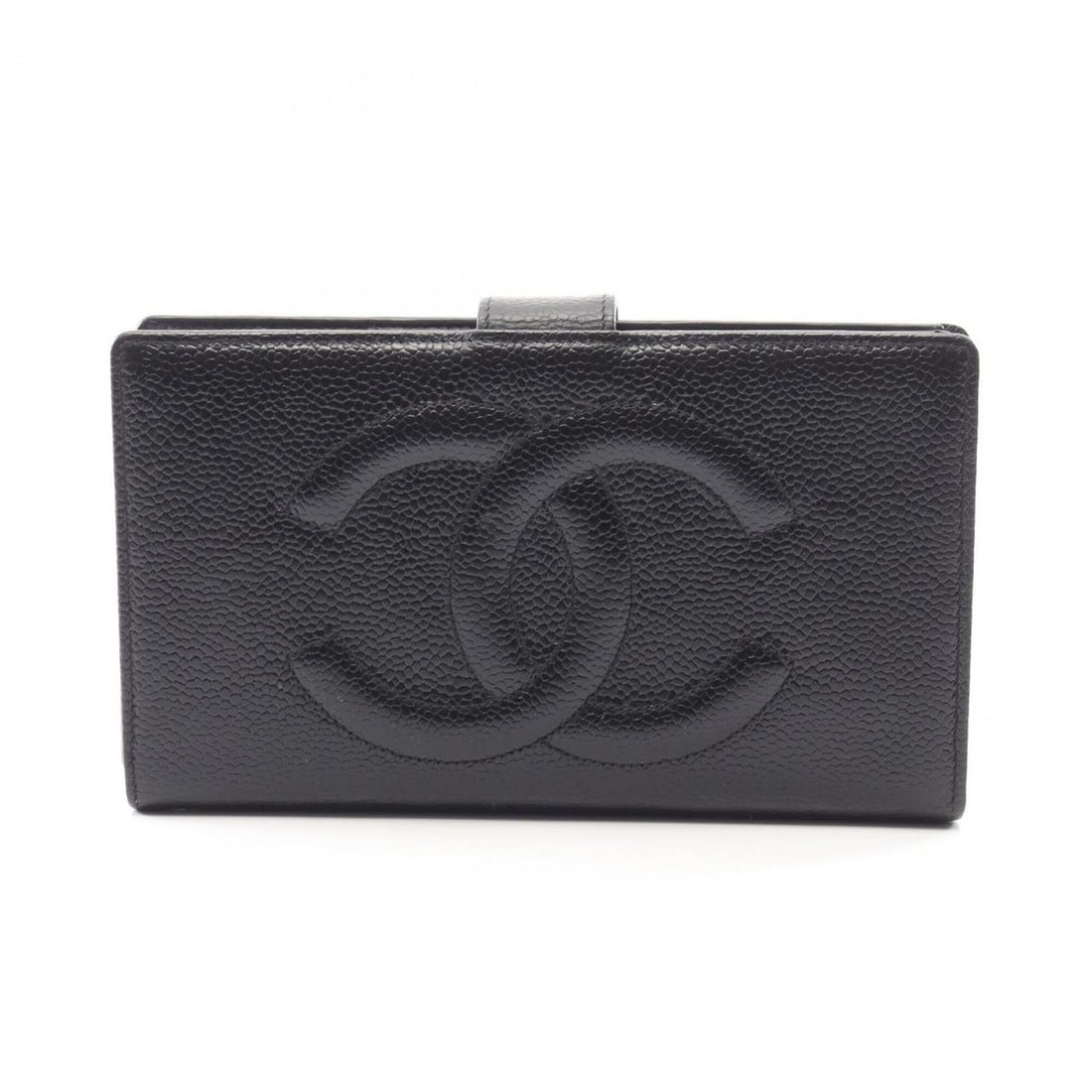 Chanel Coco Mark Bi-fold Long Wallet, Calfskin Leather, Women's, Black, A13498: --- Catalog ---Category: SizeSize (HxWxD): 10.5cm x 17.5cm x 2cm / 4.13'' x 6.88'' x 0.78''Category: DesignType: Long wallet (bi-fold)Color: BlackGender: WomenMaterial: Leather Leather/Fur Type: