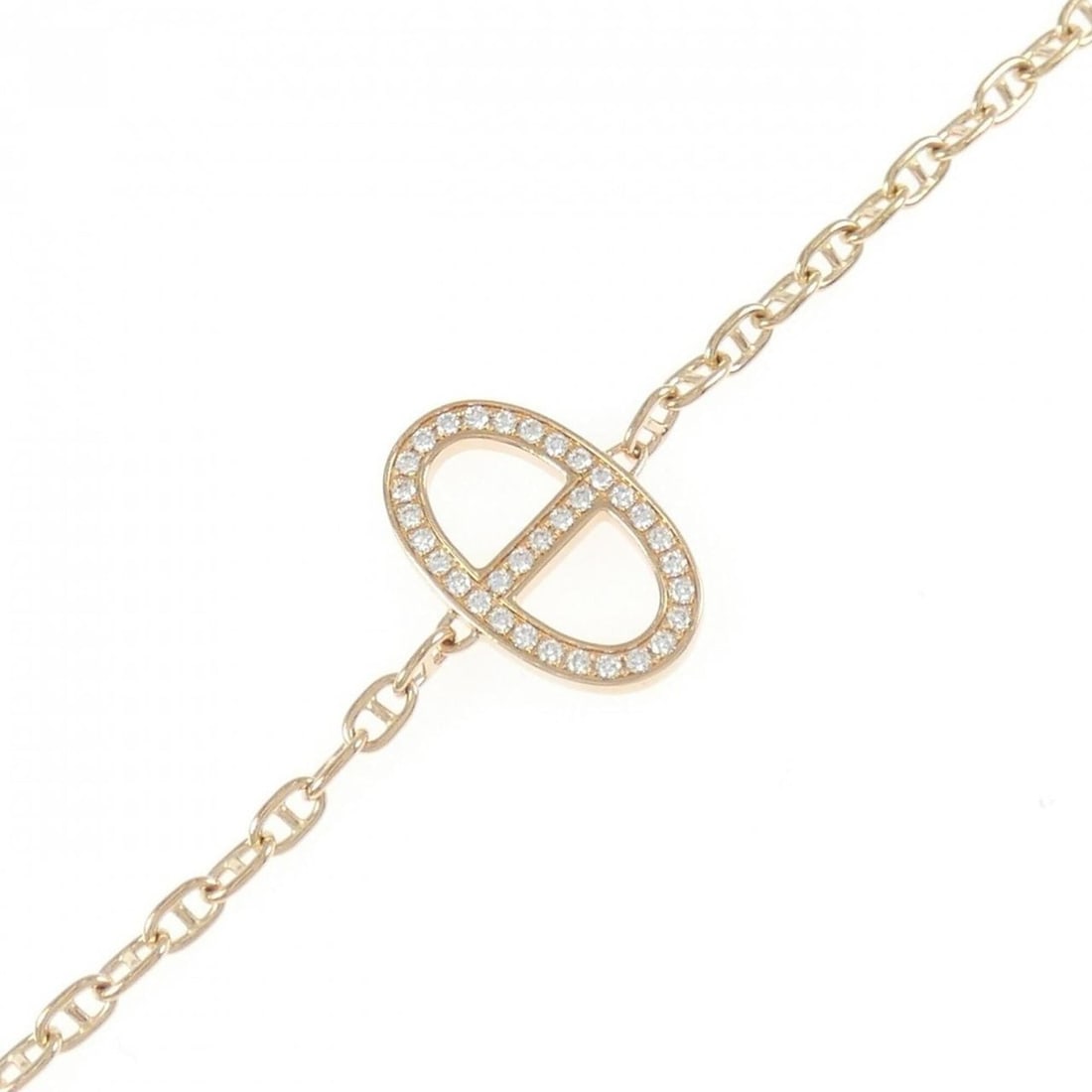 Hermes Hermès Chaine d'Ancre Contour Bracelet: --- Catalog ---Category: SizeLength: 18cm / 7.08''Category: DesignType: Charm braceletColor: Pink goldStone: DiamondGender: WomenMaterial: Pink gold (18K)Category: GeneralBrand: Hermes--- Item List