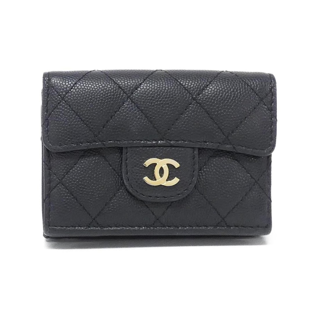 Chanel Timeless Classic Line AP0230 Wallet: --- Catalog ---Category: SizeSize (HxWxD): 7cm x 10cm x 3cm / 2.75'' x 3.93'' x 1.18''Category: DesignType: Wallet (bi-fold)Color: BlackGender: WomenMaterial: Grained Calfskin Category: GeneralMPN: