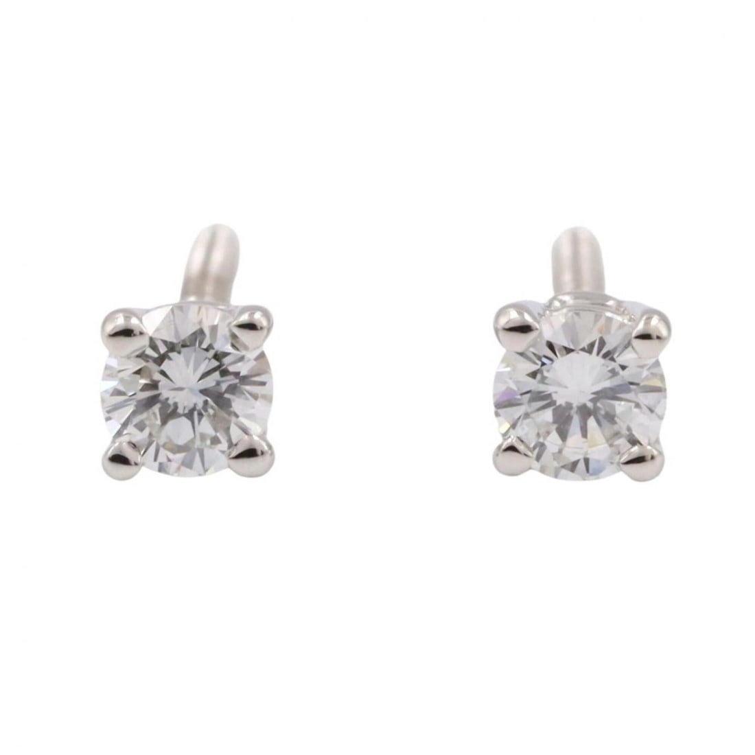 Tiffany & Co. Solitaire Diamond Earrings, Platinum 950, Diamond, Women's, Silver/Clear Tone: --- Catalog ---Category: SizeSize (HxWxD): 3.00mm x 3.00mm / 0.12'' x 0.12''Category: DesignType: Stud earringsColor: Clear, SilverGender: WomenMaterial: Platinum 950Category: GeneralBrand: Tiffany---