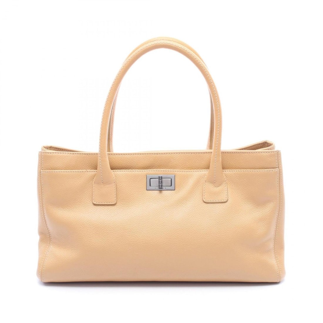 Chanel 2.55 Executive Tote Bag, Handbag, Caviar Leather (Grained Calfskin), Women's, Beige: --- Catalog ---Category: SizeSize (HxWxD): 20cm x 35cm x 13cm / 7.87'' x 13.77'' x 5.11''Category: DesignType: Handbag, Tote bagColor: BeigeGender: WomenMaterial: Grained Calfskin Category: GeneralBra