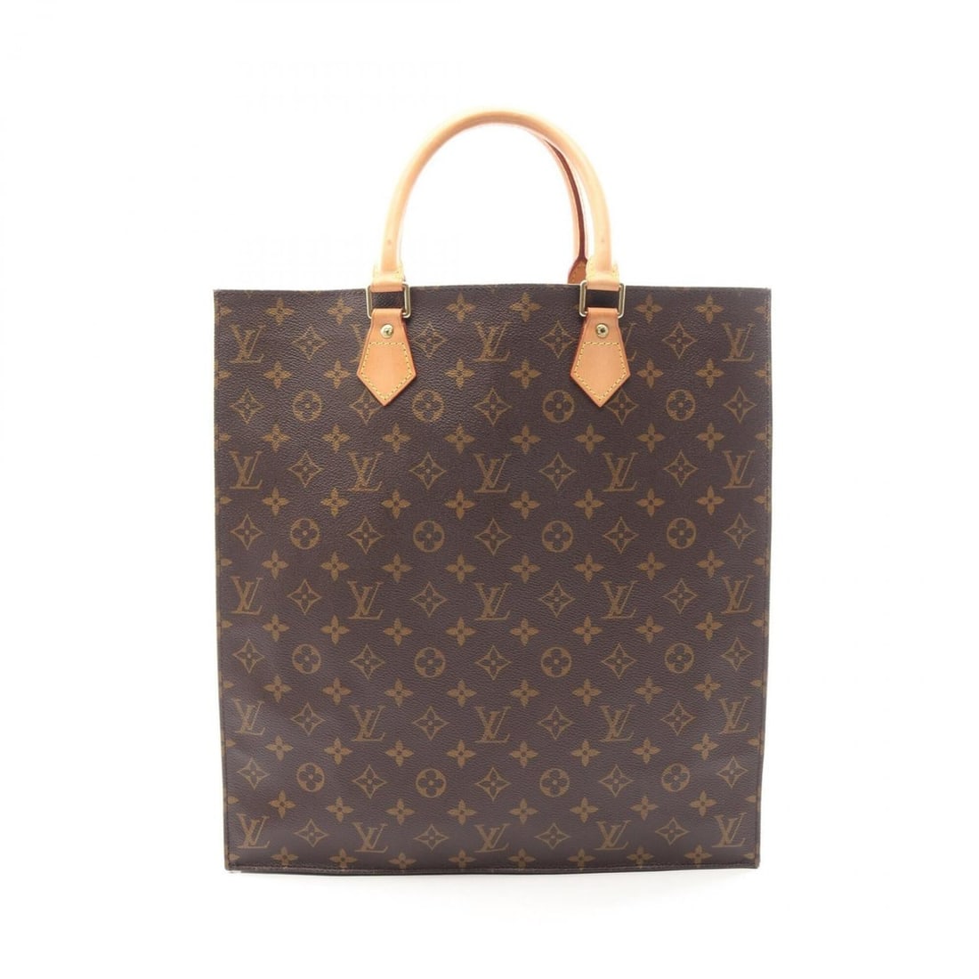 Louis Vuitton Sac Plat Tote Bag Handbag, Coated Canvas and Leather, Monogram Pattern, Women's,: --- Catalog ---Category: SizeSize (HxWxD): 38cm x 36cm x 9cm / 14.96'' x 14.17'' x 3.54''Category: DesignType: Handbag, Tote bagColor: Brown, MonogramGender: WomenMaterial: Coated canvas , Leather Cat