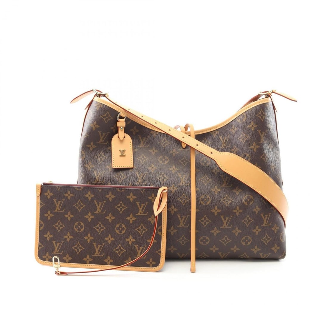 Louis Vuitton Carryall NM MM Shoulder Bag/Handbag, Coated Canvas and Leather, Monogram Pattern, (1 of 12)
