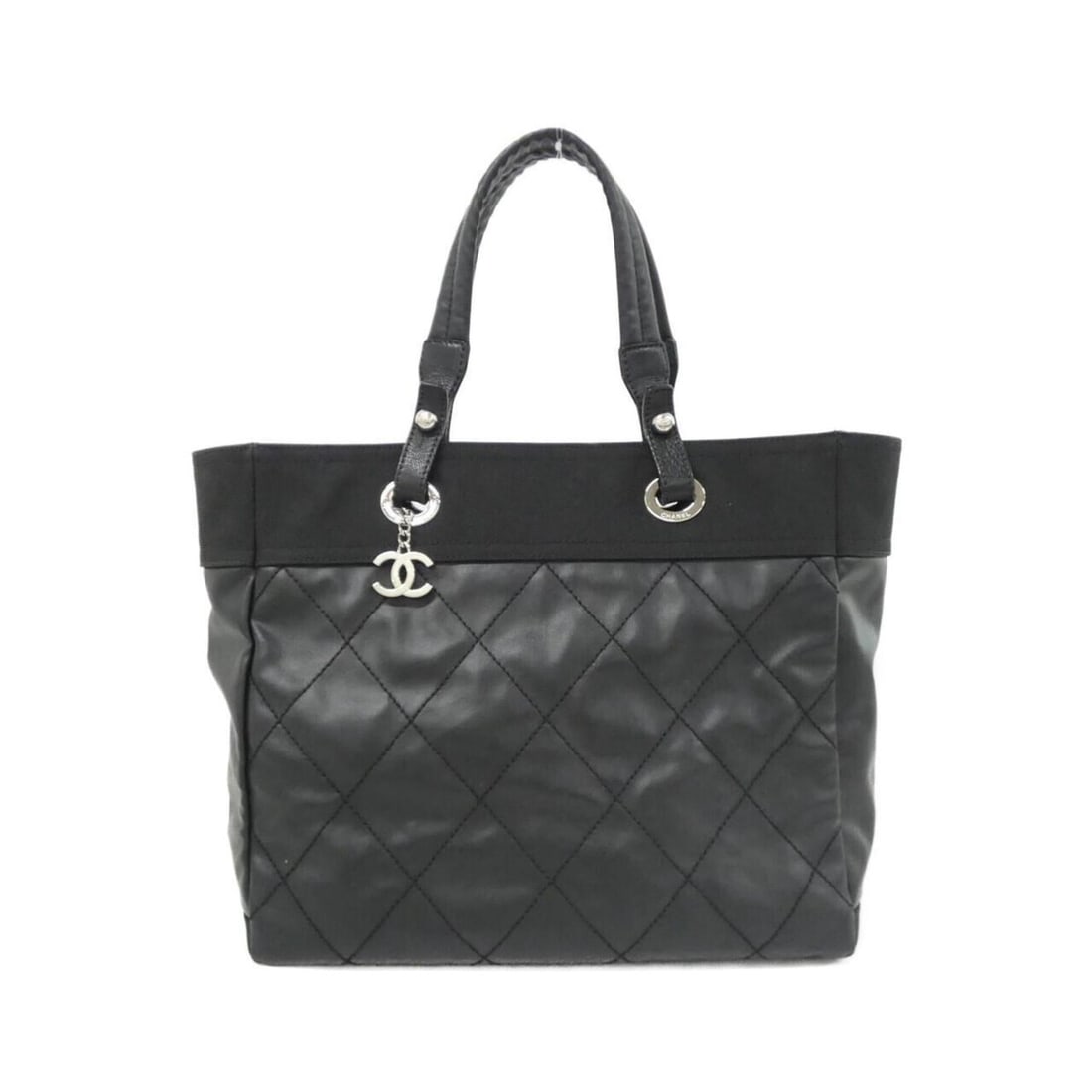 Chanel Paris Biarritz Line 34209 Handbag: --- Catalog ---Category: SizeSize (HxWxD): 29cm x 35cm x 15cm / 11.41'' x 13.77'' x 5.9''Category: DesignType: HandbagColor: BlackGender: WomenMaterial: Canvas Category: GeneralMPN: 34209Brand: Chanel
