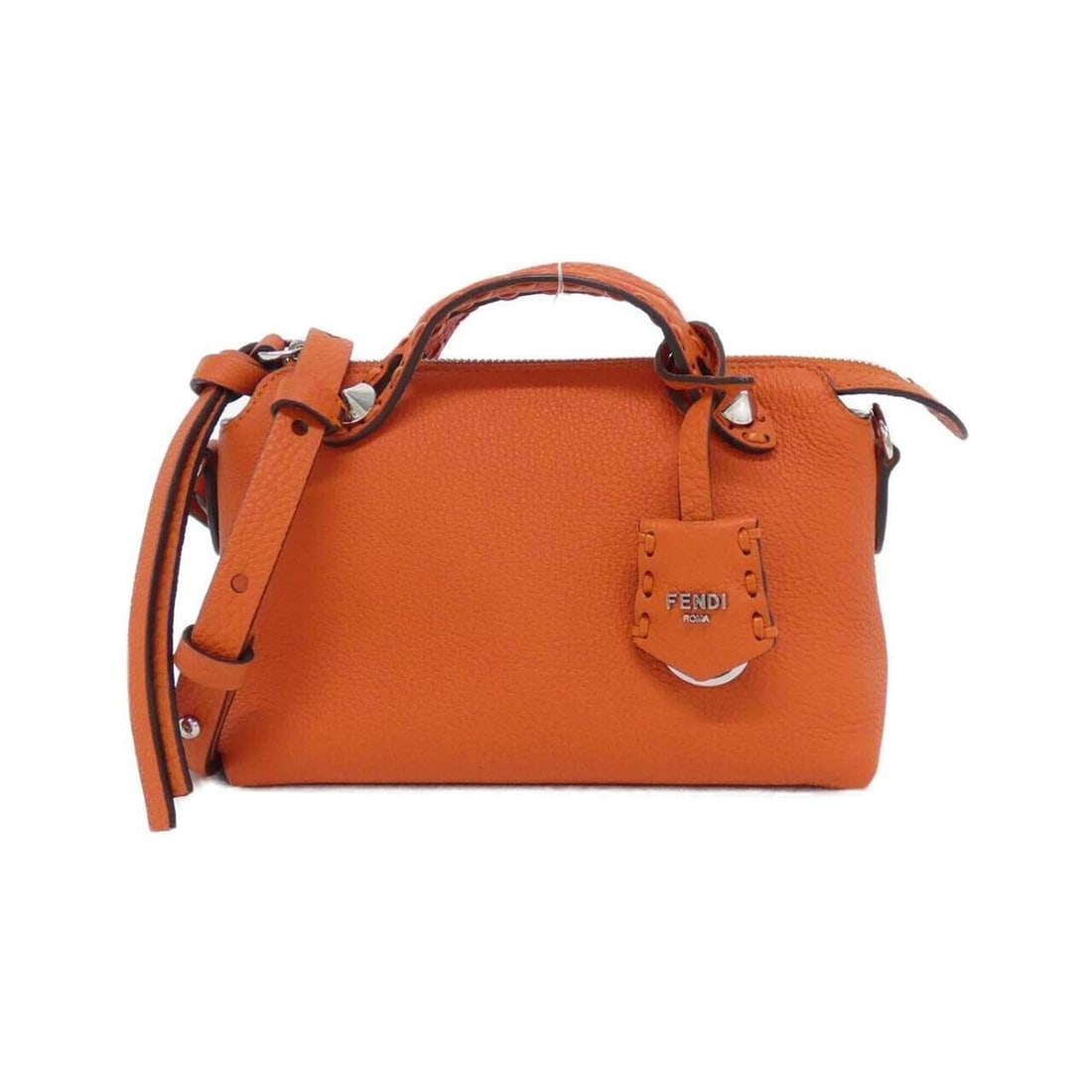 Fendi SELLERIA Mini By The Way 8BS098 ASU2 Handbag: --- Catalog ---Category: SizeSize (HxWxD): 13cm x 19cm x 9cm / 5.11'' x 7.48'' x 3.54''Category: DesignType: HandbagColor: OrangeGender: WomenMaterial: Leather Leather/Fur Type: CalfskinCategory: Gene
