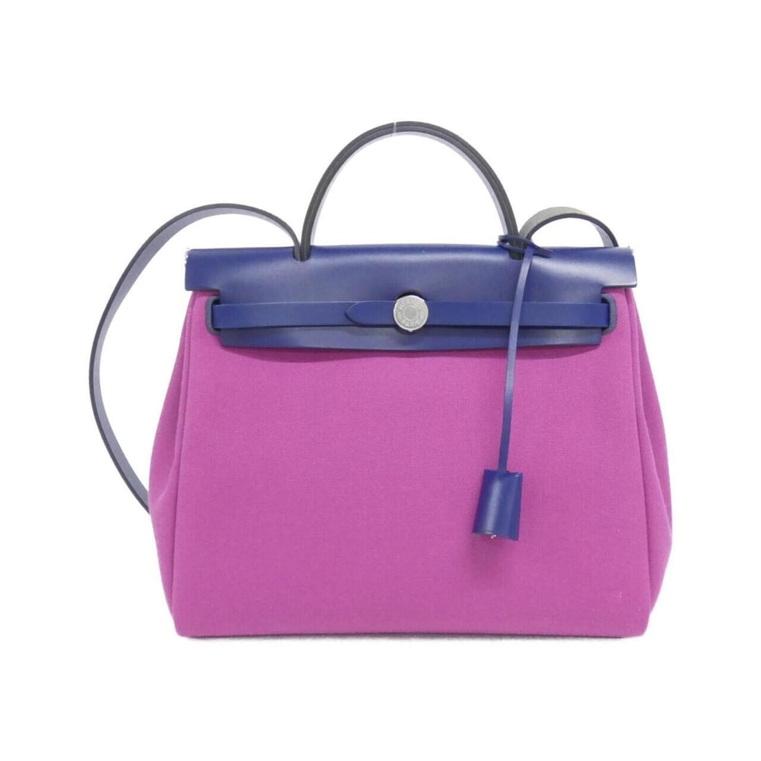 Hermes Herbag Zip PM 078971CK Handbag: --- Catalog ---Category: SizeSize (HxWxD): 25cm x 30cm x 10cm / 9.84'' x 11.81'' x 3.93''Category: DesignType: HandbagColor: Bleu Saphir, Blue, Rose PurpleGender: Women,MenMaterial: Leather