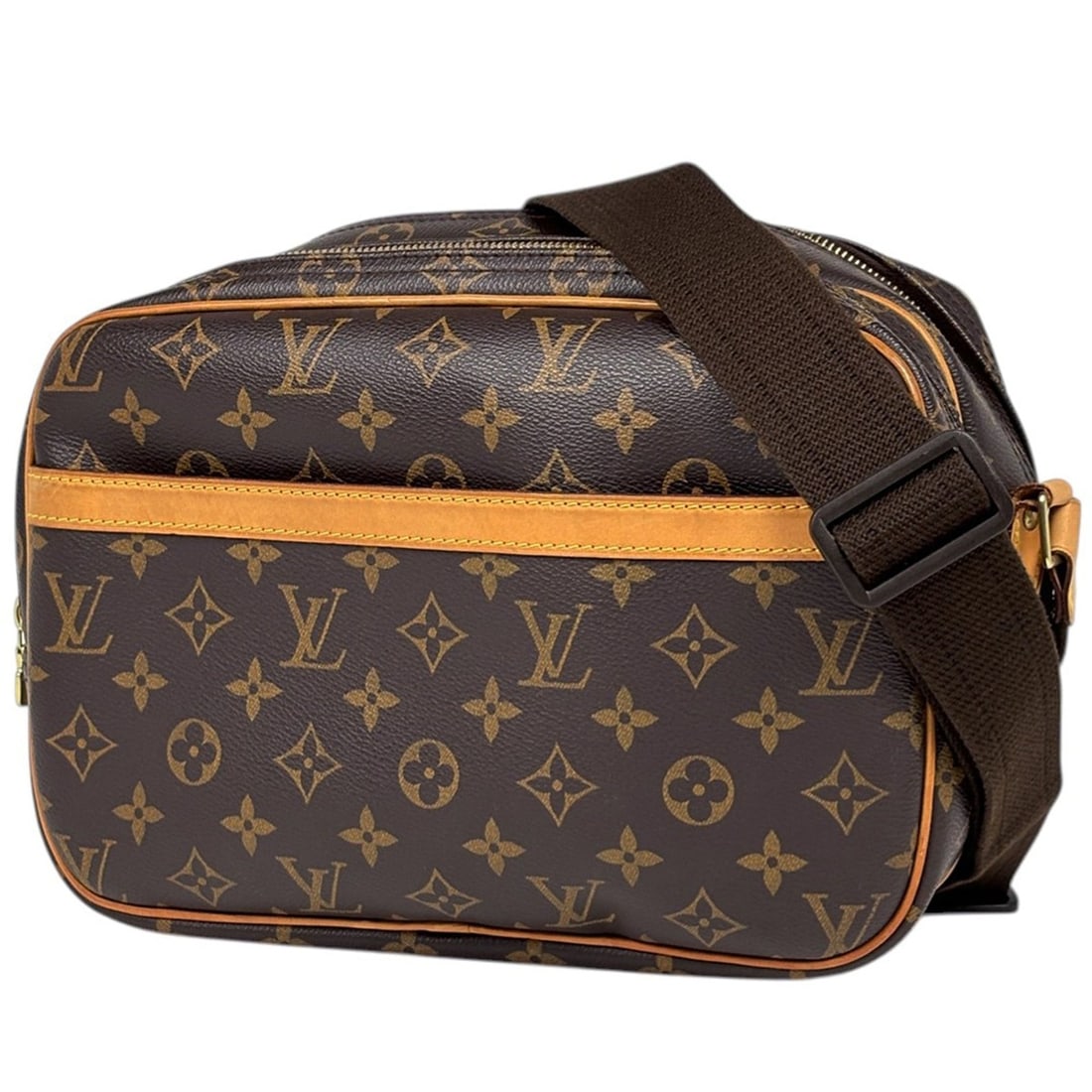 Louis Vuitton Reporter PM Crossbody Shoulder Bag, Monogram Brown, M45254, Women's: --- Catalog ---Category: SizeSize (HxWxD): 21cm x 28cm x 12cm / 8.26'' x 11.02'' x 4.72''Category: DesignType: Shoulder bagColor: BrownGender: WomenMaterial: Monogram Category: GeneralMPN:
