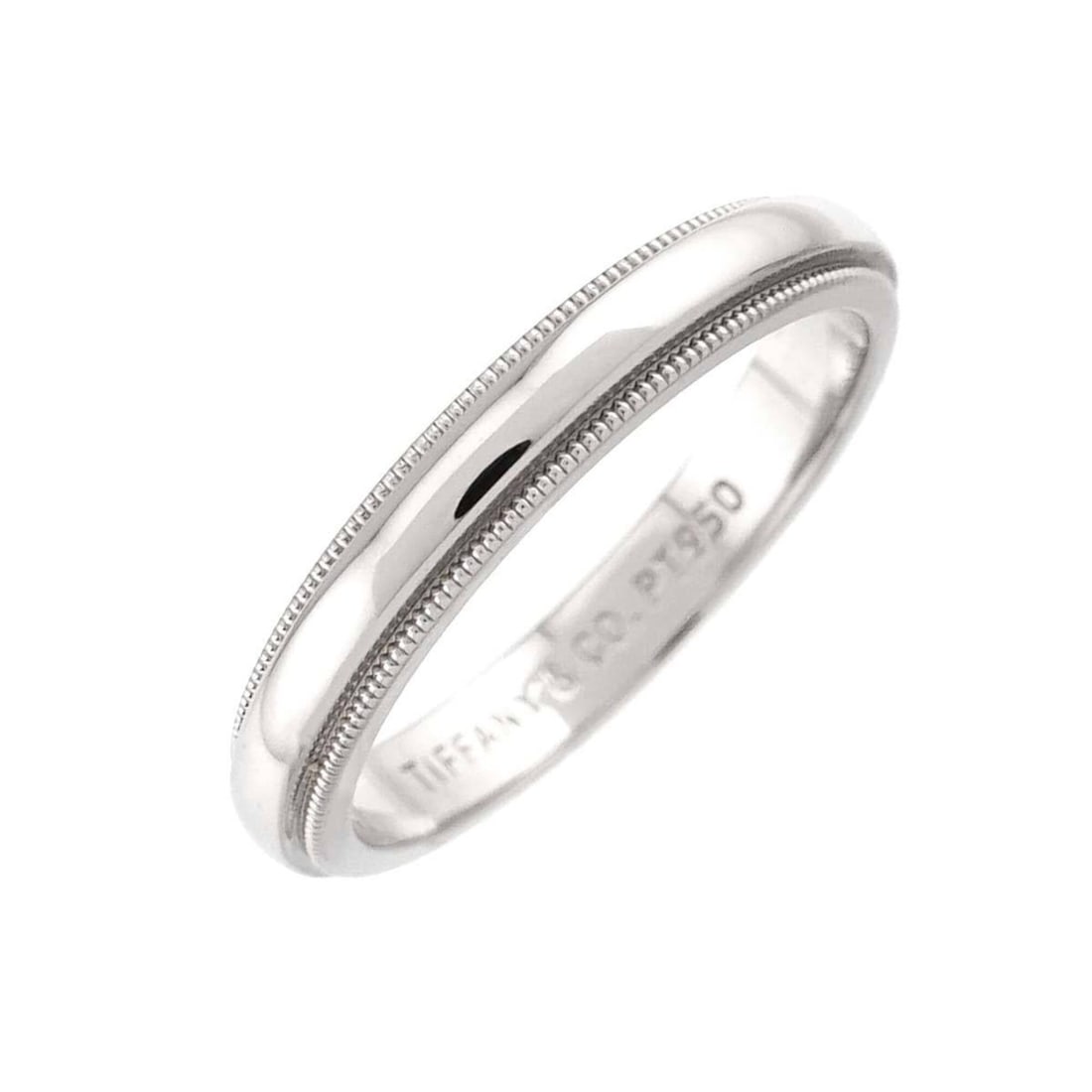 Tiffany & Co. Milgrain 1 Ring, 3mm wide, Platinum, Together Ring (1 of 20)