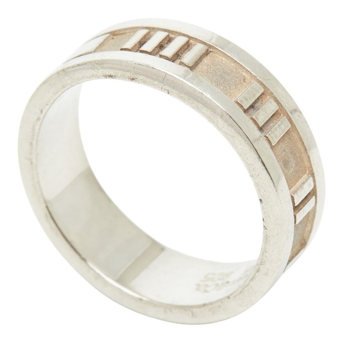 Tiffany & Co. Atlas Ring, Sterling Silver (SV925), Women's Ring.: --- Catalog ---Category: SizeJP Size: 11US Size: 5.5Category: DesignType: Band ringGender: WomenMaterial: Silver, Silver 925Category: GeneralLine: AtlasBrand: Tiffany--- Item List ---Section: