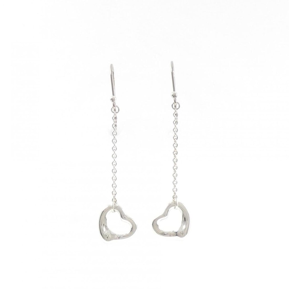 Tiffany Open Heart Drop Earrings: --- Catalog ---Category: SizeSize (HxWxD): 39.50mm x 10.80mm / 1.56'' x 0.43''Category: DesignType: Drop earringsColor: SilverGender: WomenMaterial: Silver 925Category: GeneralMPN: 60112465Brand: