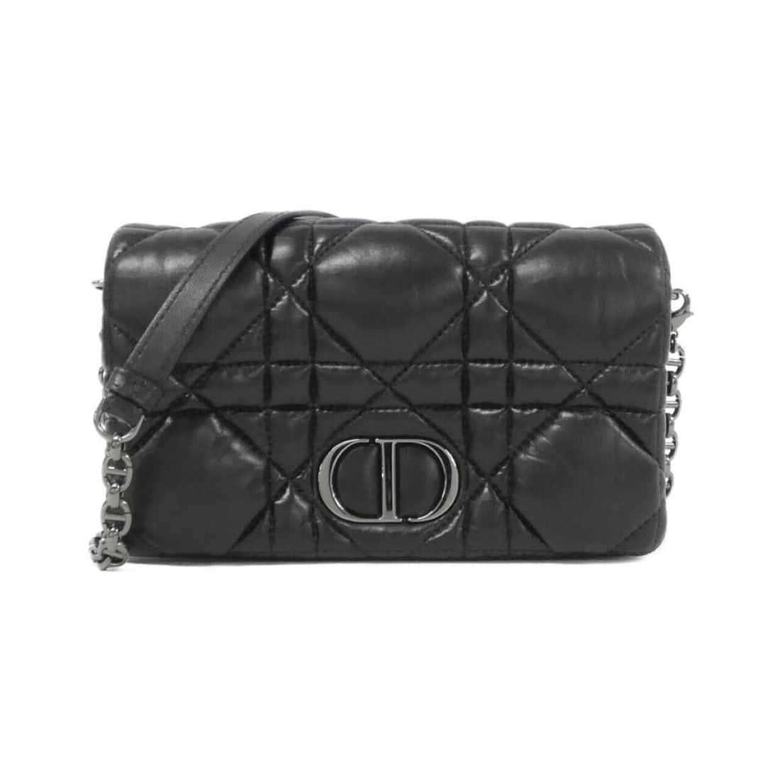 Christian Dior Caro Handbag Pouch S5135BNGX Shoulder Bag: --- Catalog ---Category: SizeSize (HxWxD): 12cm x 20cm x 5cm / 4.72'' x 7.87'' x 1.96''Category: DesignType: Handbag, Pouch, Shoulder bagColor: BlackMaterial: Leather Leather/Fur Type: