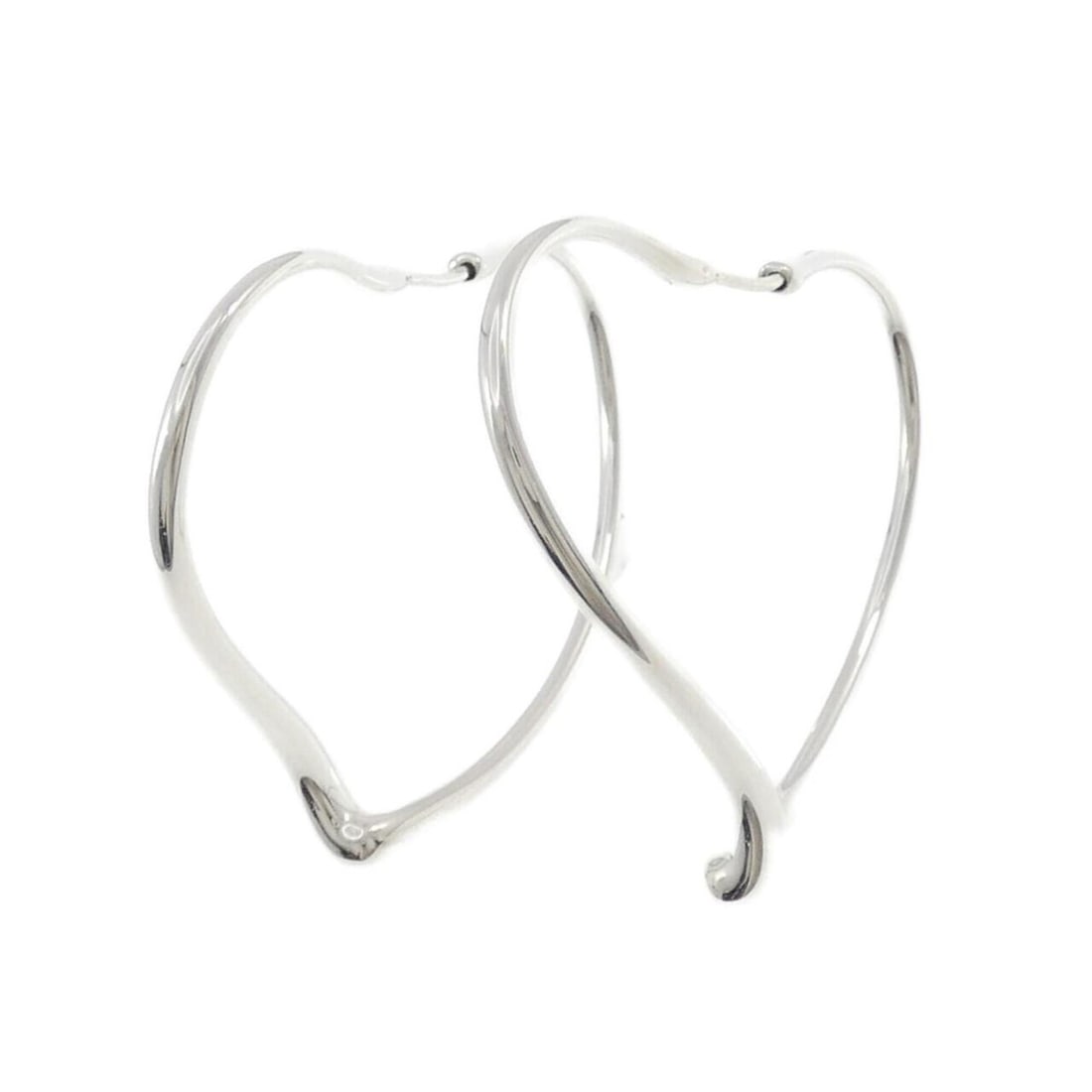 Tiffany Open Heart Hoop Earrings: --- Catalog ---Category: SizeSize (HxWxD): 41.60mm x 5.50mm / 1.64'' x 0.22''Category: DesignType: Hoop earringsColor: SilverGender: WomenMaterial: Silver 925Category: GeneralLine: Open HeartBrand: