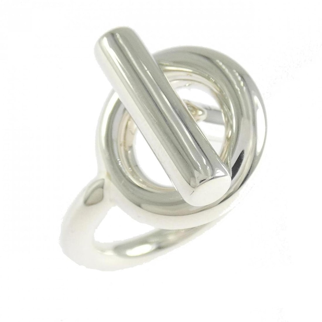 Hermes Hermès Echappé Ring: --- Catalog ---Category: SizeUS Size: 6.5Brand Size: 52Category: DesignType: Band ringColor: SilverGender: WomenMaterial: Silver 925Category: GeneralMPN: H103658BBrand: Hermes--- Item List ---Section:
