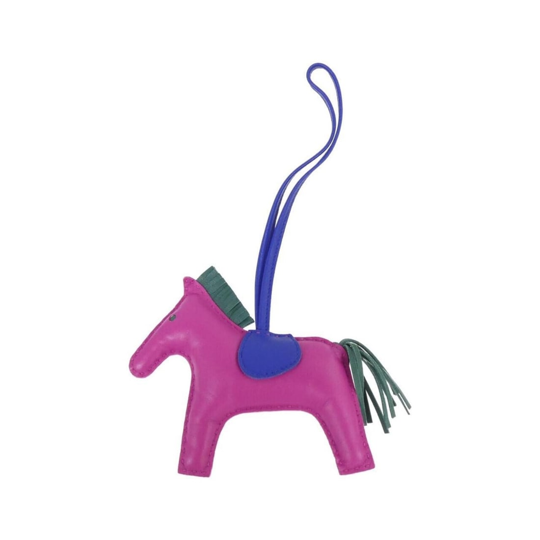 Hermes Rodeo Accessory Bag Charm MM 074411CA: --- Catalog ---Category: SizeChain Length: 370.00mm / 14.57''Size (HxWxD): 105.00mm x 130.00mm / 4.13'' x 5.12''Category: DesignType: Handbag charmColor: PurpleGender: Women,MenMaterial: Agneau