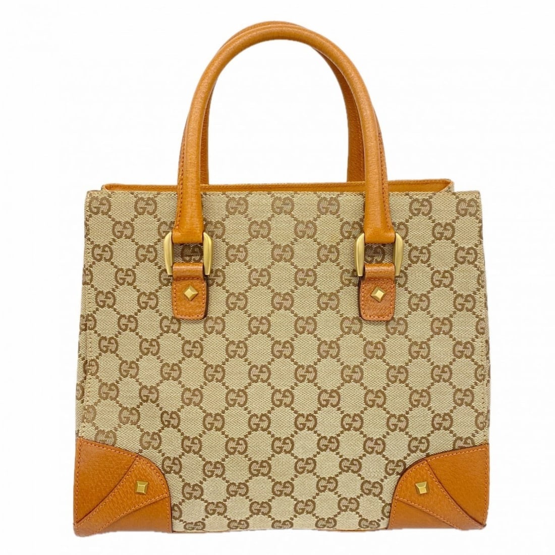 Gucci GG Canvas Handbag 120895, Brown Canvas, Women's (1 of 12)