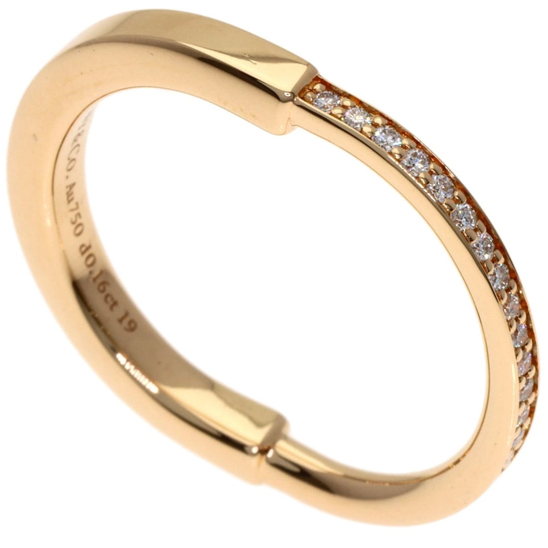 Tiffany & Co. Rock Diamond Ring, 18K Pink Gold, Women's. (1 of 9)