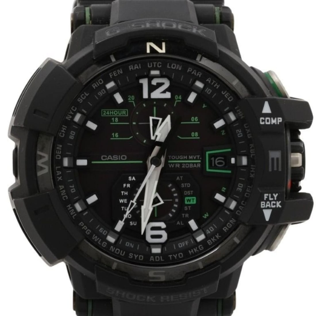 CASIO G-SHOCK MASTER OF G - AIR GRAVITYMASTER GW-A1100-1A3JF Black Resin Men's Analog Watch (1 of 11)