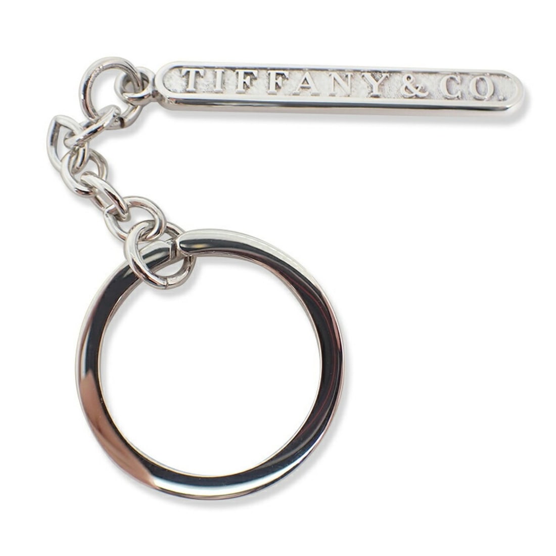 TIFFANY & Co. 925 Bar Keyring: --- Catalog ---Category: DesignType: KeyringGender: Men,WomenMaterial: Sterling silver 925Category: GeneralBrand: Tiffany--- Item List ---Section: ConditionRanking: Rank SA Used - Hardly any traces of