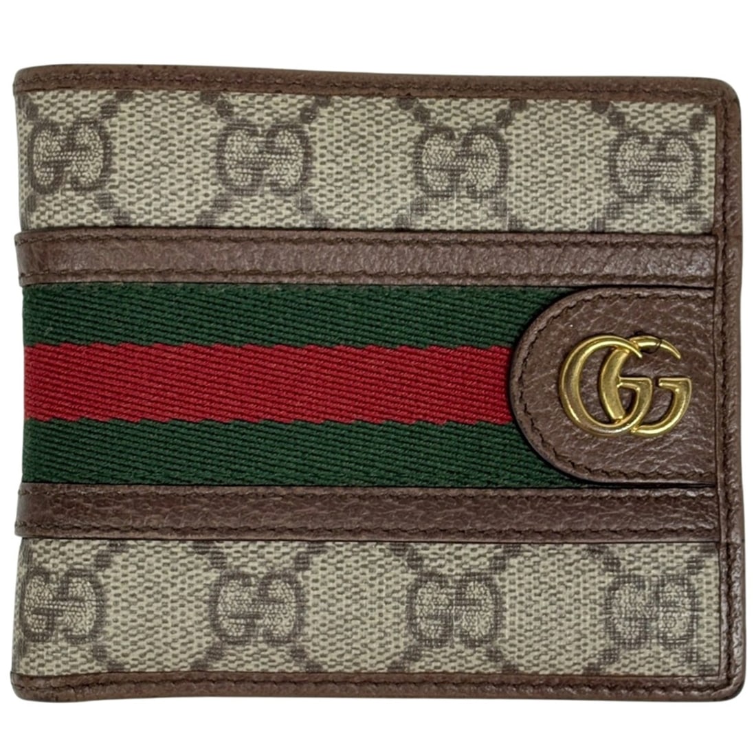 Gucci Ophidia GG Coin Wallet, pattern, Double G Web, Sherry Line, Bi-fold wallet, Supreme, Brown,: --- Catalog ---Category: SizeSize (HxWxD): 9.5cm x 11cm x 1.5cm / 3.74'' x 4.33'' x 0.59''Category: DesignType: Wallet (bi-fold)Color: BrownGender: WomenMaterial: GG Supreme , Leather Category: Genera
