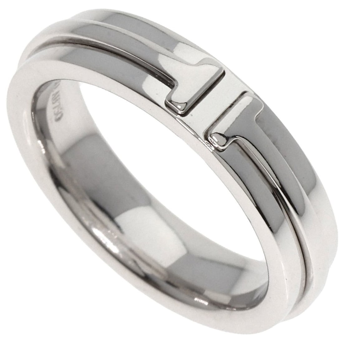 Tiffany & Co. T Two Narrow Ring, 18K White Gold, Women's.: --- Catalog ---Category: SizeJP Size: 9US Size: 5Category: DesignType: Band ringGender: WomenMaterial: White gold (18K)Category: GeneralBrand: Tiffany--- Item List ---Section: ConditionRanking: Rank A